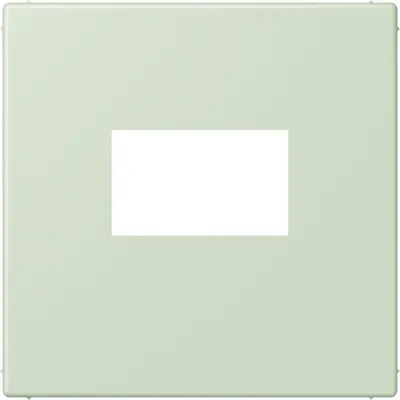 JUNG centraalplaat USB-lader met klikbevestiging Les Couleurs vert anglais pale 218 (LC 1969 USB 218)