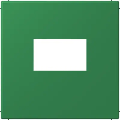 JUNG centraalplaat USB-lader met klikbevestiging Les Couleurs vert fonce 219 (LC 1969 USB 219)