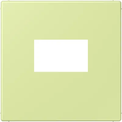 JUNG centraalplaat USB-lader met klikbevestiging Les Couleurs vert jaune clair 222 (LC 1969 USB 222)