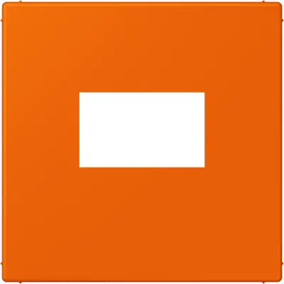 JUNG centraalplaat USB-lader met klikbevestiging Les Couleurs orange 224 (LC 1969 USB 224)