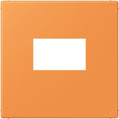 JUNG centraalplaat USB-lader met klikbevestiging Les Couleurs orange clair 225 (LC 1969 USB 225)