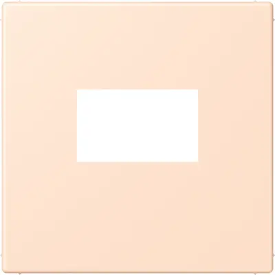 JUNG centraalplaat USB-lader met klikbevestiging Les Couleurs rose pale 228 (LC 1969 USB 228)