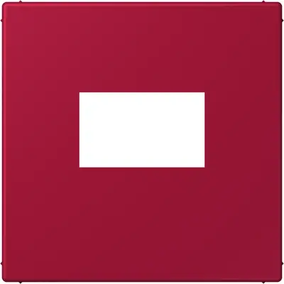 JUNG centraalplaat USB-lader met klikbevestiging Les Couleurs rouge carmin 229 (LC 1969 USB 229)