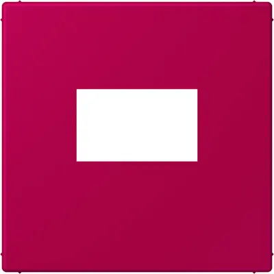 JUNG centraalplaat USB-lader met klikbevestiging Les Couleurs rouge rubia 230 (LC 1969 USB 230)