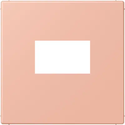 JUNG centraalplaat USB-lader met klikbevestiging Les Couleurs rose clair 231 (LC 1969 USB 231)