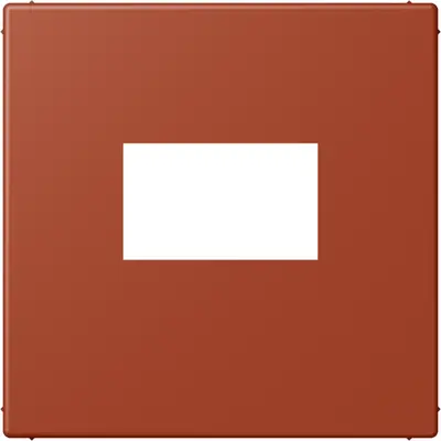 JUNG centraalplaat USB-lader met klikbevestiging Les Couleurs l'ocre rouge 232 (LC 1969 USB 232)