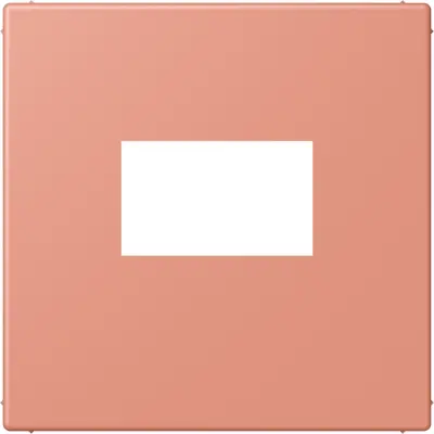 JUNG centraalplaat USB-lader met klikbevestiging Les Couleurs l'ocre rouge moyen 233 (LC 1969 USB 233)