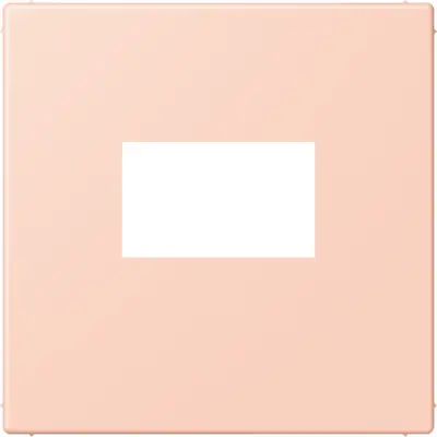 JUNG centraalplaat USB-lader met klikbevestiging Les Couleurs l'ocre rouge clair 234 (LC 1969 USB 234)