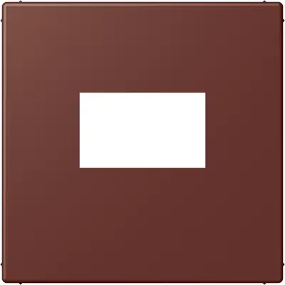 JUNG centraalplaat USB-lader met klikbevestiging Les Couleurs terre sienne brulee 31 235 (LC 1969 USB 235)