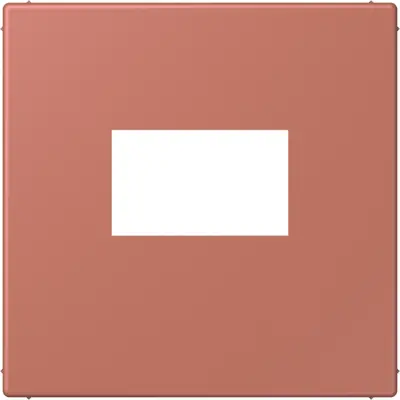 JUNG centraalplaat USB-lader met klikbevestiging Les Couleurs terre sienne brique 236 (LC 1969 USB 236)