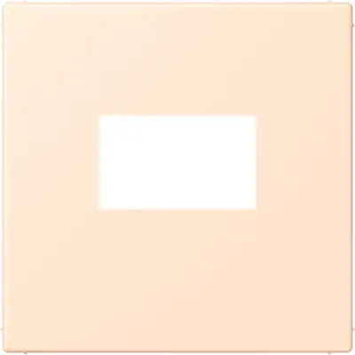 JUNG centraalplaat USB-lader met klikbevestiging Les Couleurs terre sienne pale 238 (LC 1969 USB 238)