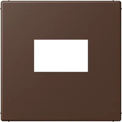JUNG centraalplaat USB-lader met klikbevestiging Les Couleurs terre d'ombre brulee 31 239 (LC 1969 USB 239)