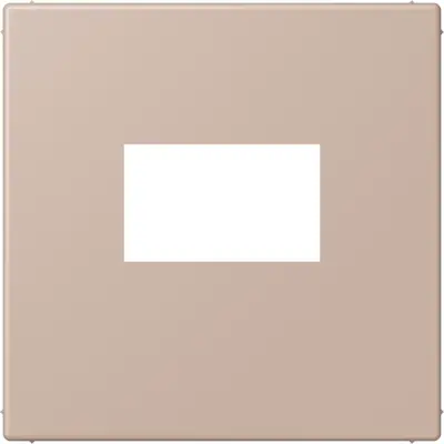 JUNG centraalplaat USB-lader met klikbevestiging Les Couleurs ombre brulee claire 240 (LC 1969 USB 240)