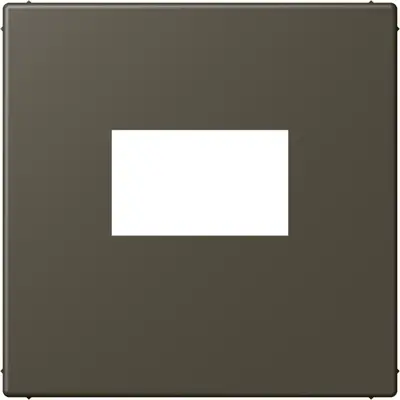 JUNG centraalplaat USB-lader met klikbevestiging Les Couleurs ombre naturelle 31 241 (LC 1969 USB 241)