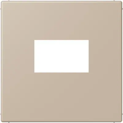 JUNG centraalplaat USB-lader met klikbevestiging Les Couleurs ombre naturelle claire 243 (LC 1969 USB 243)