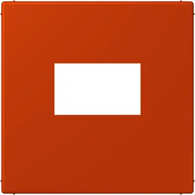 JUNG centraalplaat USB-lader met klikbevestiging Les Couleurs rouge vermillon 59 244 (LC 1969 USB 244)