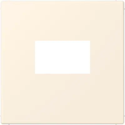 JUNG centraalplaat USB-lader met klikbevestiging Les Couleurs blanc ivoire 245 (LC 1969 USB 245)