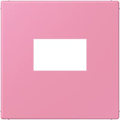 JUNG centraalplaat USB-lader met klikbevestiging Les Couleurs rose vif 246 (LC 1969 USB 246)