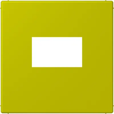 JUNG centraalplaat USB-lader met klikbevestiging Les Couleurs vert olive vif 249 (LC 1969 USB 249)