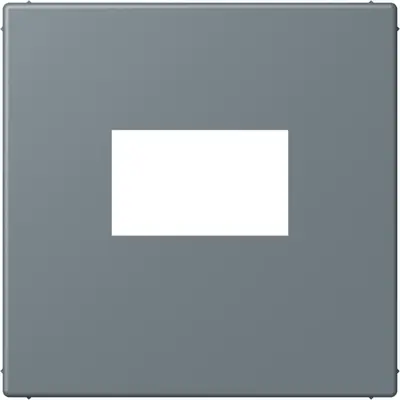 JUNG centraalplaat USB-lader met klikbevestiging Les Couleurs gris 59 251 (LC 1969 USB 251)