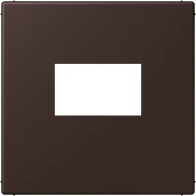 JUNG centraalplaat USB-lader met klikbevestiging Les Couleurs terre d'ombre brulee 59 252 (LC 1969 USB 252)