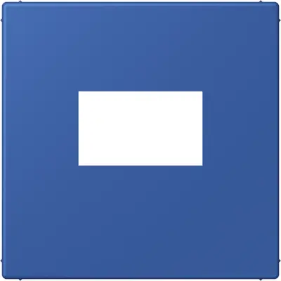 JUNG centraalplaat USB-lader met klikbevestiging Les Couleurs bleu outremer 59 253 (LC 1969 USB 253)
