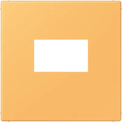JUNG centraalplaat USB-lader met klikbevestiging Les Couleurs ocre jaune clair 254 (LC 1969 USB 254)
