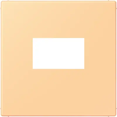 JUNG centraalplaat USB-lader met klikbevestiging Les Couleurs terre sienne clair 59 258 (LC 1969 USB 258)