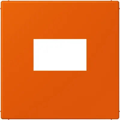 JUNG centraalplaat USB-lader met klikbevestiging Les Couleurs orange vif 260 (LC 1969 USB 260)