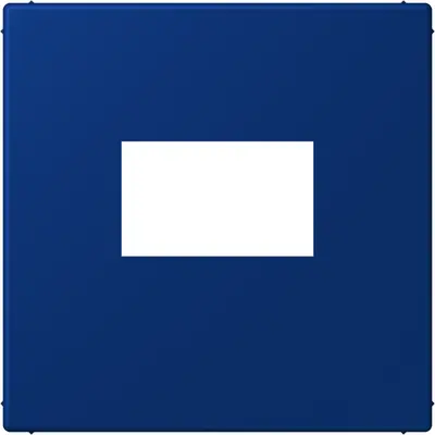 JUNG centraalplaat USB-lader met klikbevestiging Les Couleurs bleu outremer fonce 261 (LC 1969 USB 261)