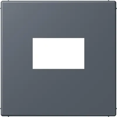 JUNG centraalplaat USB-lader met klikbevestiging Les Couleurs gris fonce 59 262 (LC 1969 USB 262)