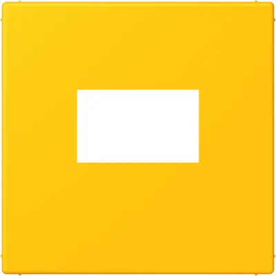 JUNG centraalplaat USB-lader met klikbevestiging Les Couleurs le jaune vif 263 (LC 1969 USB 263)