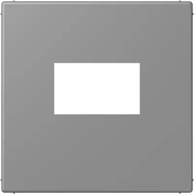 JUNG centraalplaat USB-lader met klikbevestiging Les Couleurs gris 31 203 (LC 1969 USB 203)