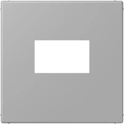 JUNG centraalplaat USB-lader met klikbevestiging Les Couleurs gris moyen 204 (LC 1969 USB 204)