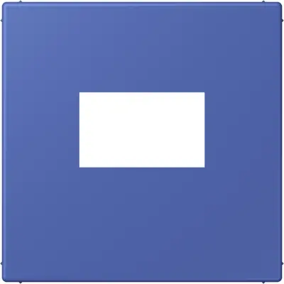 JUNG centraalplaat USB-lader met klikbevestiging LC1969 Les Couleurs bleu outremer 31 206 (LC 1969 USB 206)