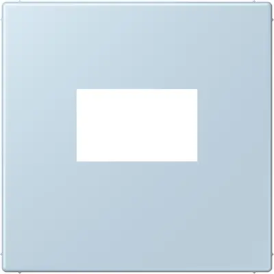 JUNG centraalplaat USB-lader met klikbevestiging Les Couleurs outremer clair 208 (LC 1969 USB 208)