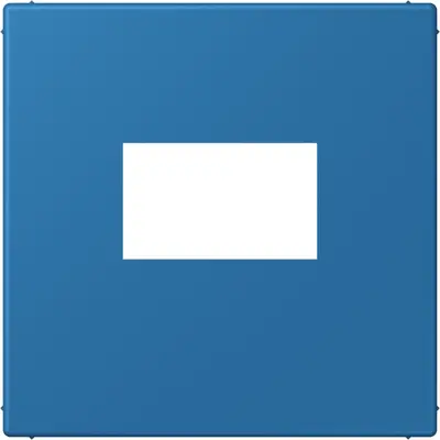 JUNG centraalplaat USB-lader met klikbevestiging Les Couleurs bleu ceruleen 31 211 (LC 1969 USB 211)
