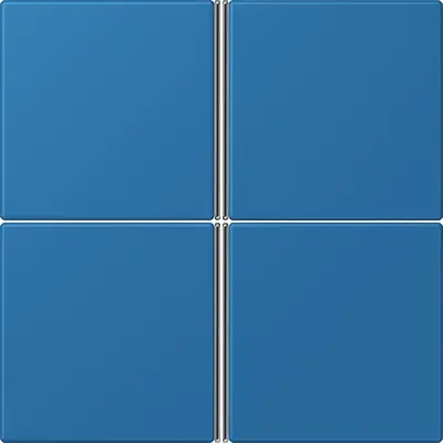 JUNG bedieningselement / centraalplaat knx f40 4v Les Couleurs bleu ceruleen 31 211 (LC 404 TSA 211)