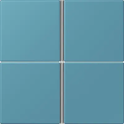 JUNG bedieningselement / centraalplaat knx f40 4v Les Couleurs ceruleen vif 212 (LC 404 TSA 212)