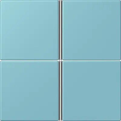 JUNG bedieningselement / centraalplaat knx f40 4v Les Couleurs ceruleen moyen 213 (LC 404 TSA 213)