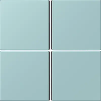 JUNG bedieningselement / centraalplaat knx f40 4v Les Couleurs ceruleen clair 214 (LC 404 TSA 214)