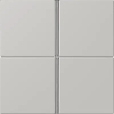 JUNG bedieningselement / centraalplaat knx f40 4v Les Couleurs gris clair 31 205 (LC 404 TSA 205)