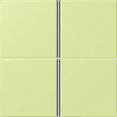 JUNG bedieningselement / centraalplaat knx f40 4v Les Couleurs vert jaune clair 222 (LC 404 TSA 222)