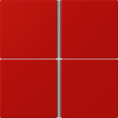 JUNG bedieningselement / centraalplaat knx f40 4v Les Couleurs rouge vermillon 31 227 (LC 404 TSA 227)