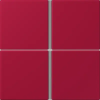 JUNG bedieningselement / centraalplaat knx f40 4v Les Couleurs rouge carmin 229 (LC 404 TSA 229)