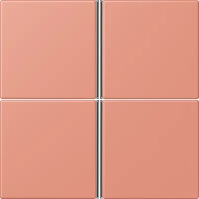 JUNG bedieningselement / centraalplaat knx f40 4v Les Couleurs l'ocre rouge moyen 233 (LC 404 TSA 233)