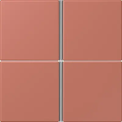JUNG bedieningselement / centraalplaat knx f40 4v Les Couleurs terre sienne brique 236 (LC 404 TSA 236)