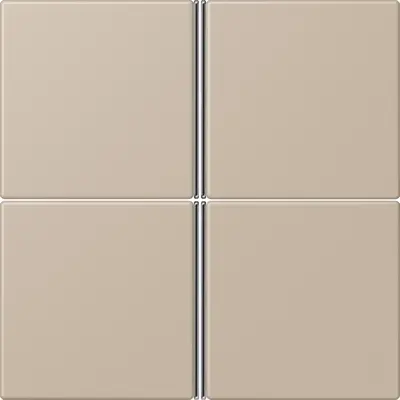 JUNG bedieningselement / centraalplaat knx f40 4v Les Couleurs ombre naturelle claire 243 (LC 404 TSA 243)