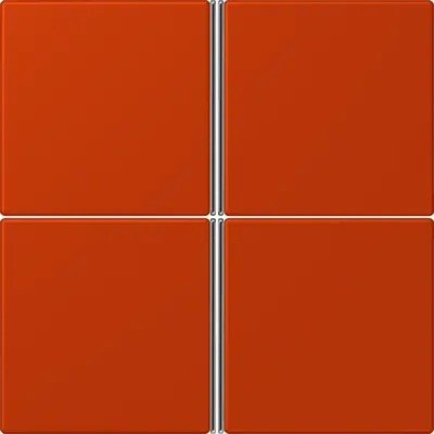 JUNG bedieningselement / centraalplaat knx f40 4v Les Couleurs rouge vermillon 59 244 (LC 404 TSA 244)