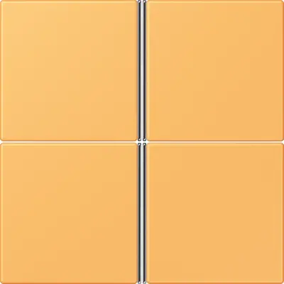 JUNG bedieningselement / centraalplaat knx f40 4v Les Couleurs ocre jaune clair 254 (LC 404 TSA 254)